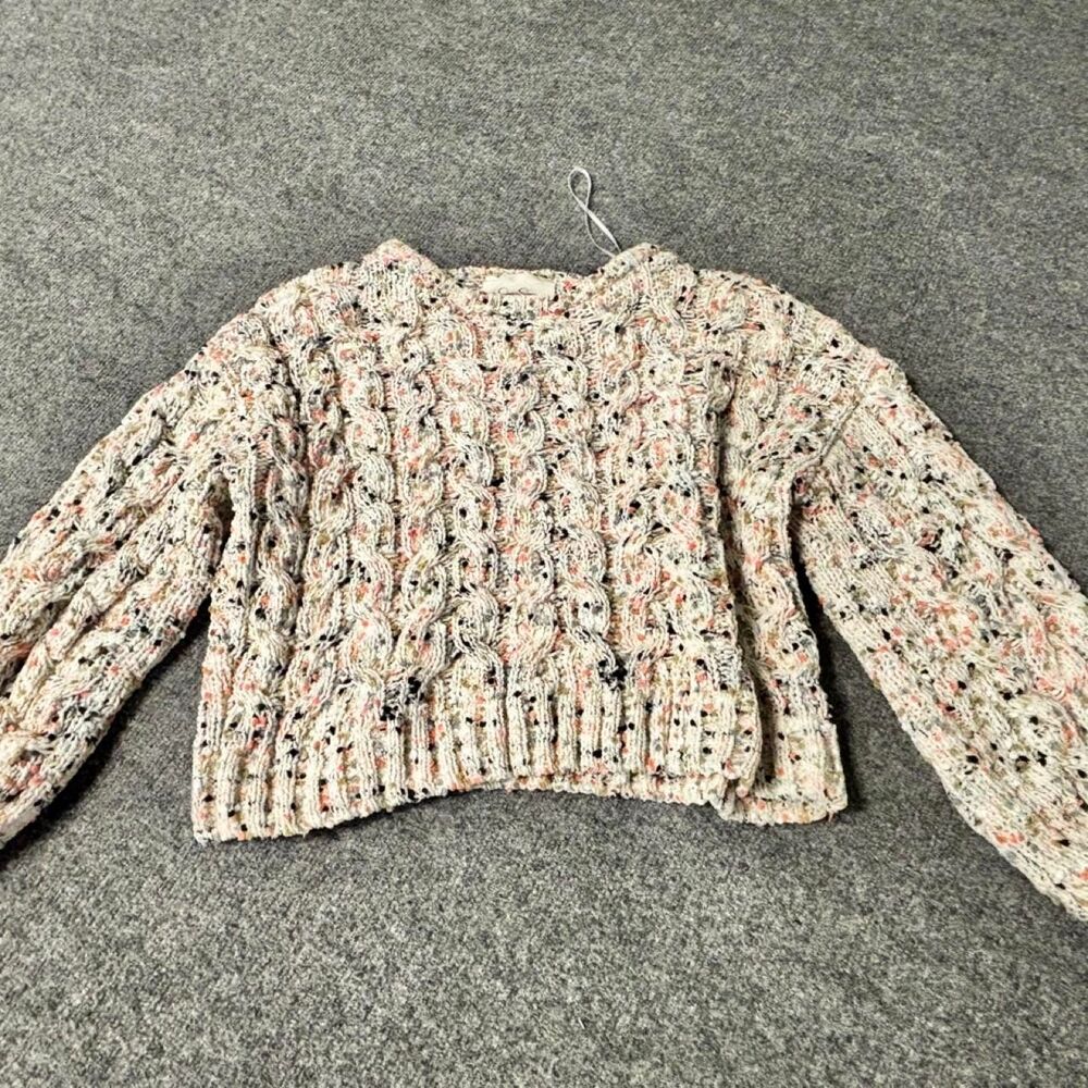 Jessica Simpson cream cable knit sweater